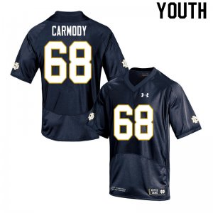 Notre Dame Fighting Irish Youth Michael Carmody #68 Navy Under Armour Authentic Stitched College NCAA Football Jersey JYO6299UA